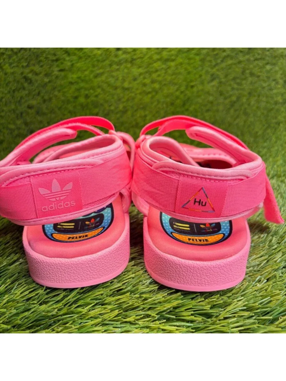 Adidas x Pharrell Williams Adilette 2.0 Mens Size 10 Pink Beach Outdoor Sandals